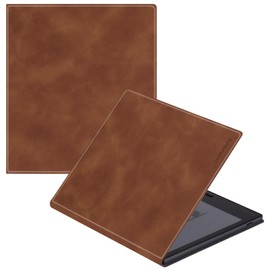 LaoShuSheng Magnetic Case for 7" Onyx Boox Tablet Go 7/Go 7 Color Series (1/2th Gen,2024/2025) /Boox Page - Ultra-Thin Lightweight Leather Book Folio Cover with Auto Sleep/Wake (Brown)