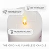 Luminara Embedded Flameless LED Candle - Orange Leaf 3.5" x