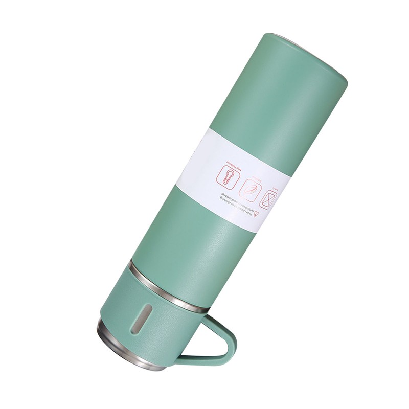 500ml Stainless Steel Vacuum Flask Set Portable Insulated Bottle with