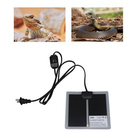 Reptile Terrarium Heat Pad, Rapid Heating Under Tank Heater Mat for Turtle Tortoise Snakes Lizard 110 to 120V (5W)