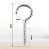 WuGU Pack of 20 Stainless Steel Screw Hooks, M4 x