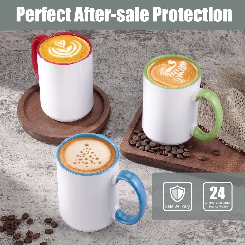 TANGLONG Sublimation Mugs 15 oz Sublimation Mugs Blank Sublimation Cups