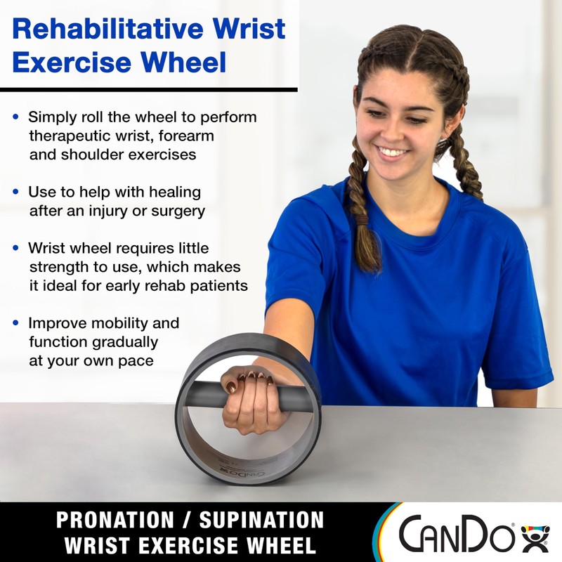 CanDo Pronation/Supination Wrist Exercise Wheel