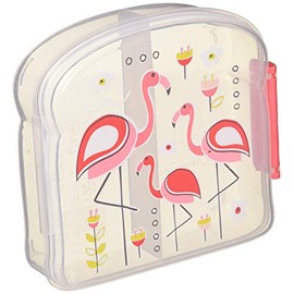 SugarBooger Good Lunch Sandwich Box, Flamingo