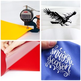 Heat Image Transfer Vinyl Paper Iron On HTV Vinyl for Cricut All Cutter Machine Colour T Shirt Fabric, 24 Colors 12x10”