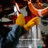 Leather Work Gloves for Men and Women Cowhide Gloves with