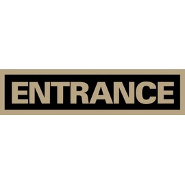 Headline Sign 9355 Self-Stick, Entrance, 2-Inch by 8-Inch