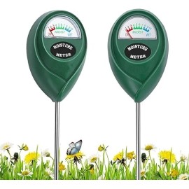 Unbranded Paquete de 2 medidores de humedad del suelo monitor de agua para plantas medidor