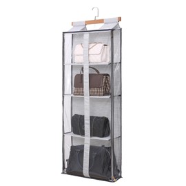 MICALOR Purse organizer for closet, Easy Access Wardrobe Tote Bag Purse Storage Holder Over The Door Space Saving Shelf Pocket for Bedrooms Living Room