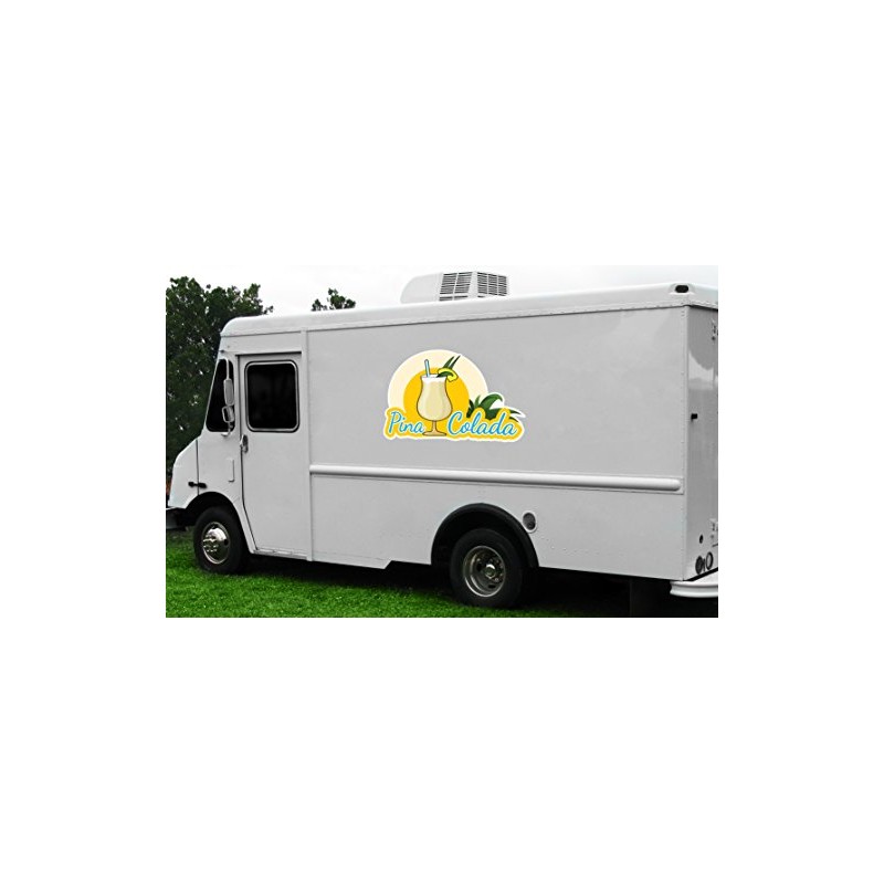 PINA Colada 16" Concession Decal Sign cart Trailer Stand Sticker