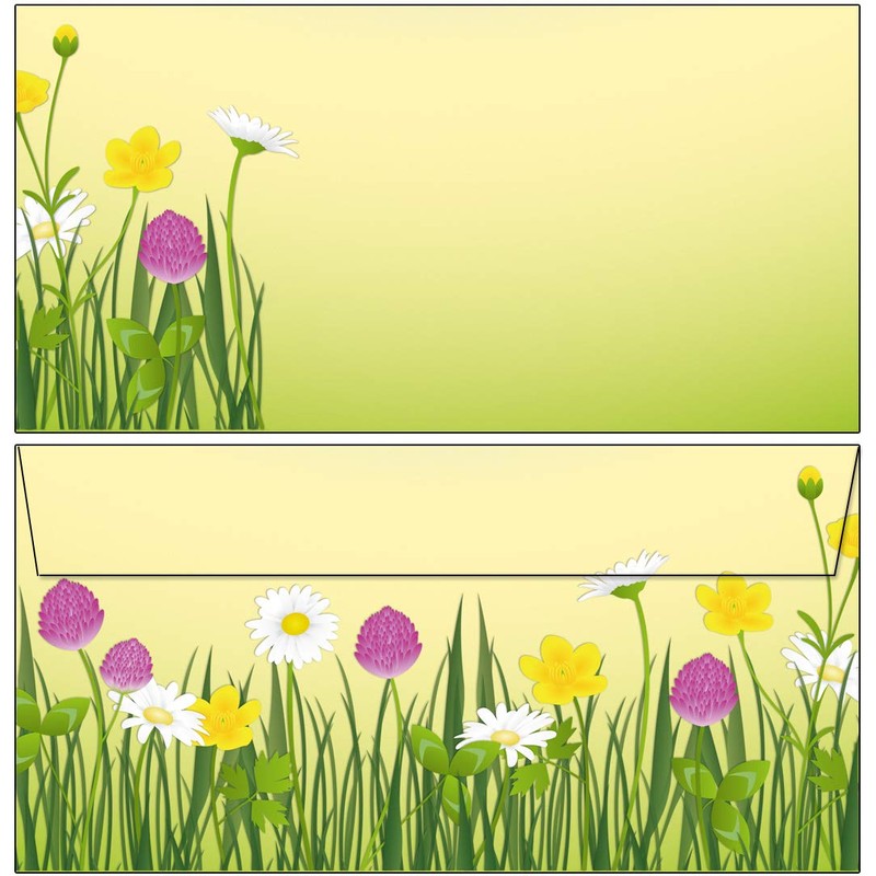 Spring Meadow Writing Pad Set – 1 Writing Pad with