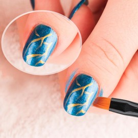 3 Pcs Nail Art Clean Up Brushes, Nail Polish Remover Brush Nail Polish Cleaning Brush Professional Nail Art Painting Pen Nail Design Tool for Manicure Mistake Cleaning Tools(ZS650)