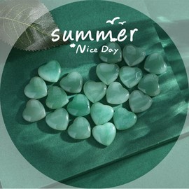 ZHIYUXI 20PCS Rose Quartz Heart Crystal Stones Crystals and Healing Stones Crystal Hearts Worry Stone Gemstones and Crystals Healing Crystals Set Crystal Gifts Energy Balance Meditation Reiki