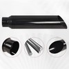 FGJQEFG 5 Inch Inlet 8 Inch Outlet Gloss Black Stainless