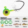 Crappie-Jig-Heads-Kit-with-Underspin-Jig-Head-Spinner-Blade, Crappie Lures and Jigs for Crappie Fishing Jigs -