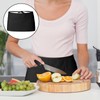 Xumann 4 Pcs Black Half Waitress Apron, Short Cleaning Waist