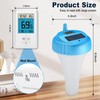 Pool Thermometer Floating Easy Read, Digital Wireless IPX8 Waterproof Thermometer