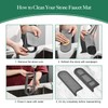 Faucet Mat for Kitchen Sink with Airflow Silicone Sleeve, Instant-Dry