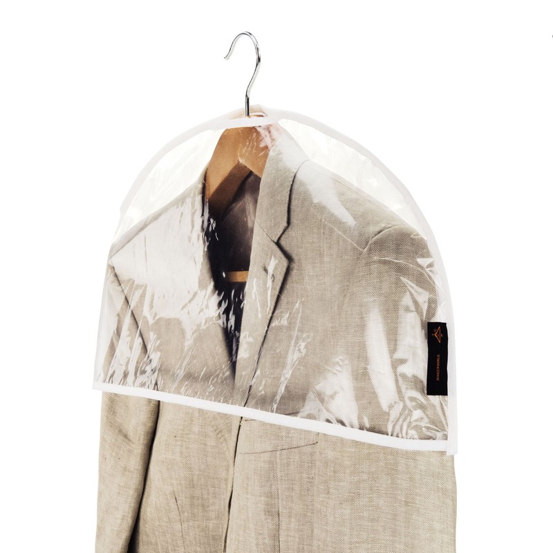 Hangerworld 15 Clear Shoulder Clothes Suit Shirt Jacket Cover Protect