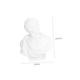 ORFOFE 10Pcs Unique Resin Art Sketch Sculptures Decorative Statue for Home Office Desktop Miniature Portrait Models for Artistic Display and Drawing Practice