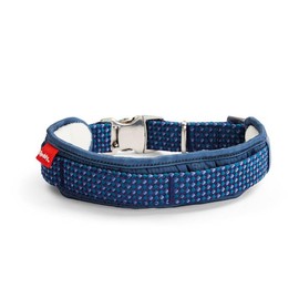 Reddy Navy Cozy Dog Collar, Small