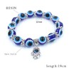 ZHSH Cute Bling Turkish Eye Keychain with 1 Pcs 10mm