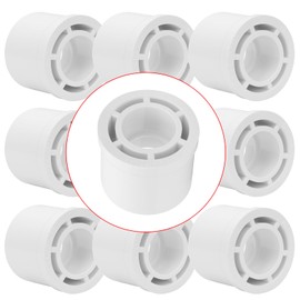 Lswteiz 10Pack 1-1/2"x 3/4" PVC DWV Reducing Bush Adapter Pipe Fitting SCH40 PVC Reducer Bushing (Socket x Socket) PVC Pipe Reducing Bushing Fitting for Home Sewer Plumbing