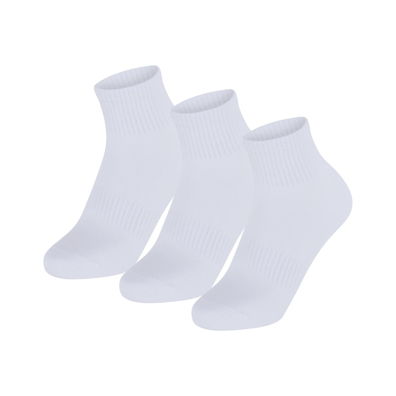 SLKY 3 Pairs Womens Quarter Ankle Cotton Socks - 3x