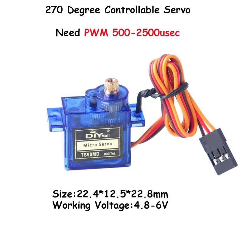 TS90MD 9g Micro Digital Servo Full Metal Gear 270 Degree