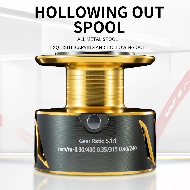Rooblinos SW Fishing Reel Spinning ReelSpool Capacity: 8000 Series
