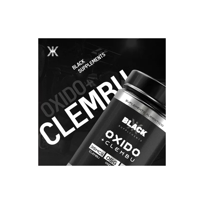Oxido Nítrico + Clembu Pre Entreno Black Supplements 1kg