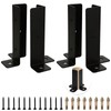 AKOLAFE 4 Pack Concrete Post Bracket with Screws 5” Pergola