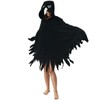 YUTCOTC Unisex Crow Costume Hooded Cape Crow Cosplay Hooded Christmas