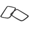 2pcs Carbon Fiber Dashboard Air Vent Cover Trim Paste Installation
