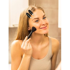 8Pcs No Bend Hair Clips - Creaseless Hair Clips Styling Duck Bill Clip No Dent Alligator HairBarrettes, Small Gifts for Women Girl Salon Hairstyle Hairdressing Bangs Waves Makeup, Black