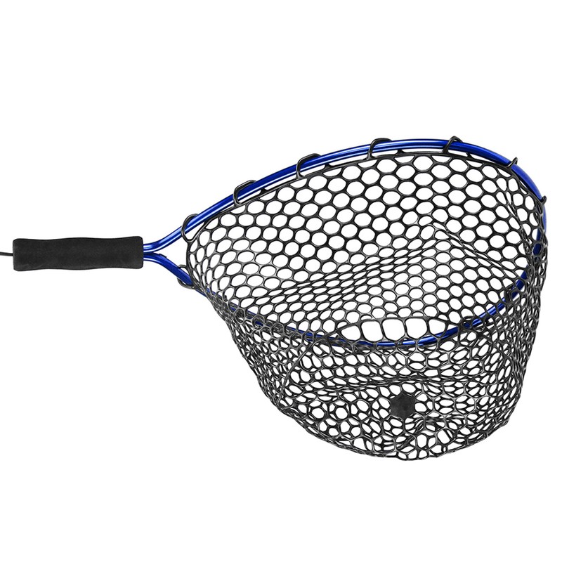 Fishing Net Soft Silicone Fish Landing Net Aluminium Alloy Pole