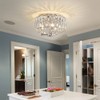 AGV LIGHTING CL002C K9 Crystal Flush Mount Ceiling Light Fixture,