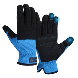 AIGEVTURE Work Gloves Men Work Gloves for Men Women Touch Screen,Thin Mechanic Working Gloves Lightweight