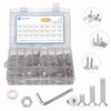 1080Pcs M2 M3 M4 M5 Screw Assortment, Metric Flat Countersunk