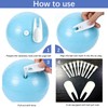 EMYVSVO 12pcs Yoga Ball Plug Replacement Kit, Pilates Ball Air