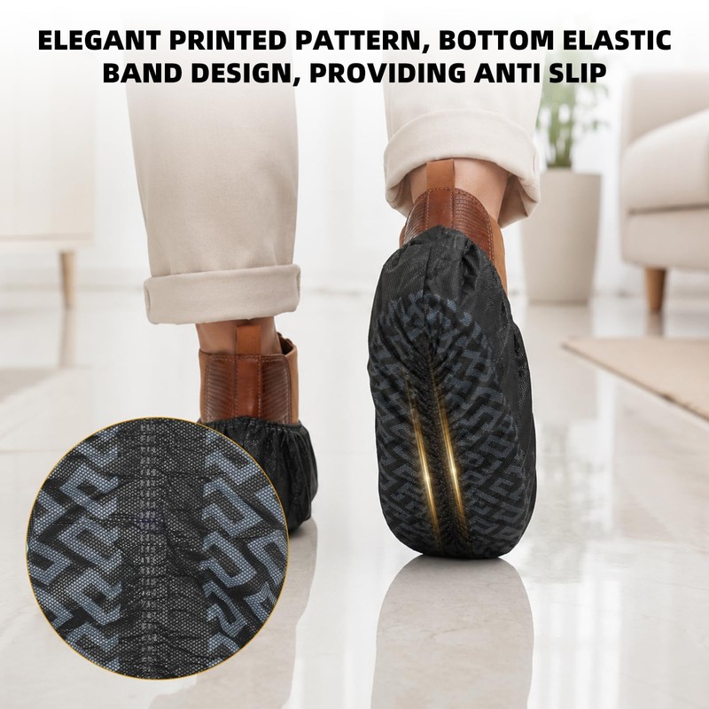 100/200 Pcs Shoe Covers Disposable Non-Slip, Reusable Shoe Covers for