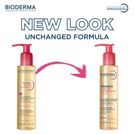 Bioderma Sensibio Micellar Cleansing Oil, 1st Ecobiological Micellar Formula Gentle Face Cleanser That Deeply Cleanses, Soothes & Nourishes Skin with Oil-to-Milk Texture, Fragrance-Free, 5 Fl Oz