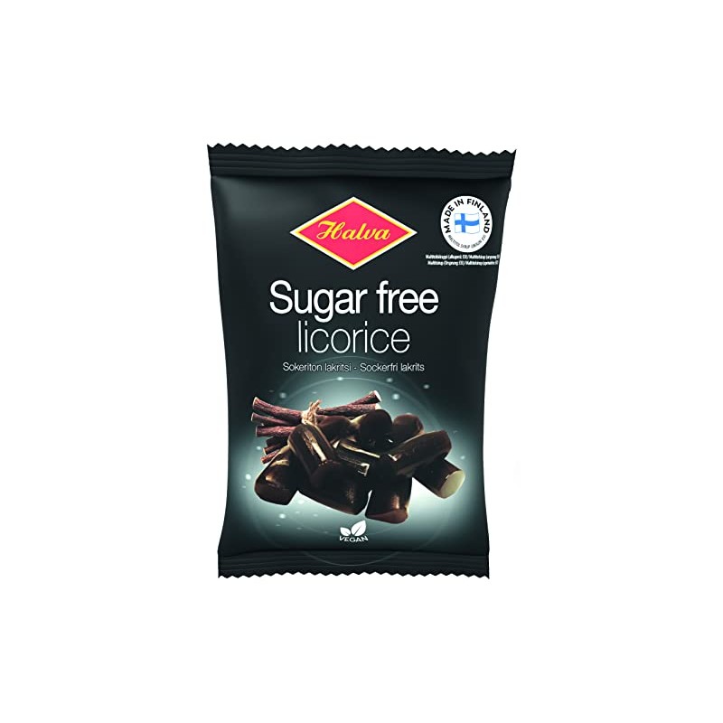 Halva Finnish Sugar Free Licorice 90g x 1