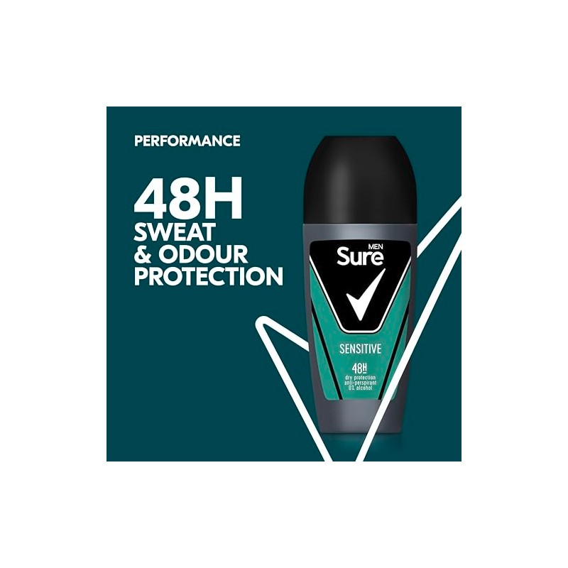 Sure Sensitive Antiperspirant Roll On 50 ml
