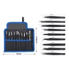 POLLITO DIABLO Kit Pinzas Antiestáticas De Precisión Acero Inoxidable 10pcs
