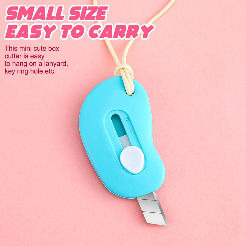 48 Pcs Mini Box Cutter Retractable Utility Knife Cute Style