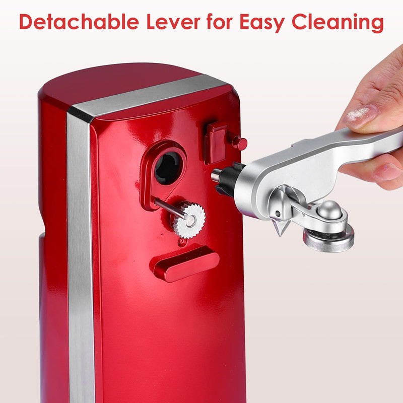 Davivy Electric Can Opener, One Touch Lid Opening, Removable Stainless