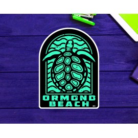 Ormond Beach Florida Sticker Decal 3.9" Vinyl Sea Turtle