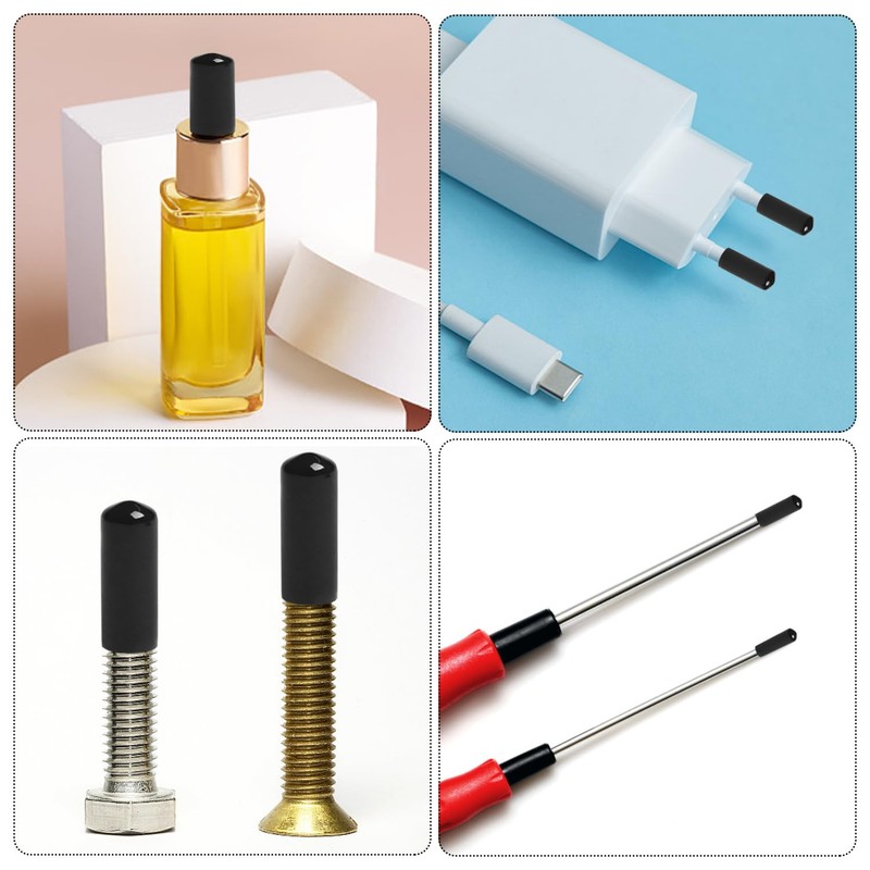 100 Pieces of Small Parts Protective Caps, Inner Diameter 2mm,