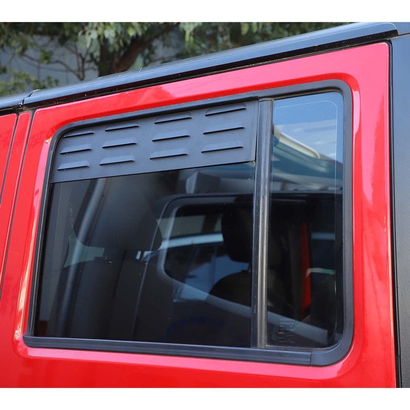 Hoolcar Rear Window Louver Vent Cover Rear Window Blinds Decor